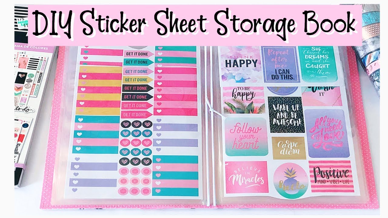 DIY Sticker Sheet Storage Book for Traveler's Notebook & Planners