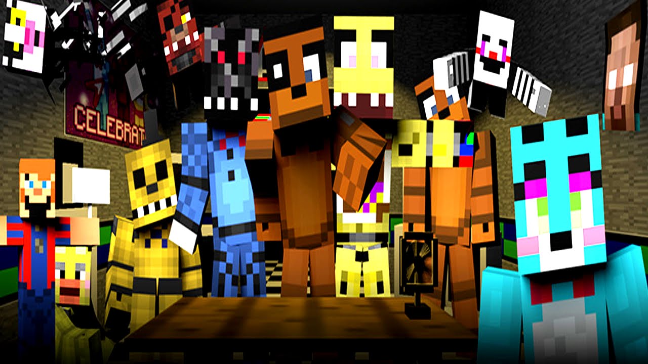 Five Nights in Minecraft ALL JUMPSCARES