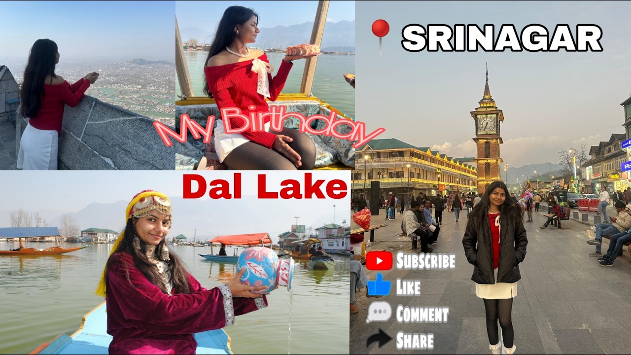 Srinagar  | My Birthday | Dal Lake | Botanical Garden | Shri Shankaracharya Temple | @weirdgungun 