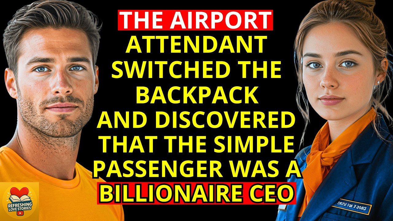 THE AIRPORT ATTENDANT SWITCHED THE BACKPACK    AND DISCOVERED THAT THE SIMPLE PASSENGER WAS A CEO