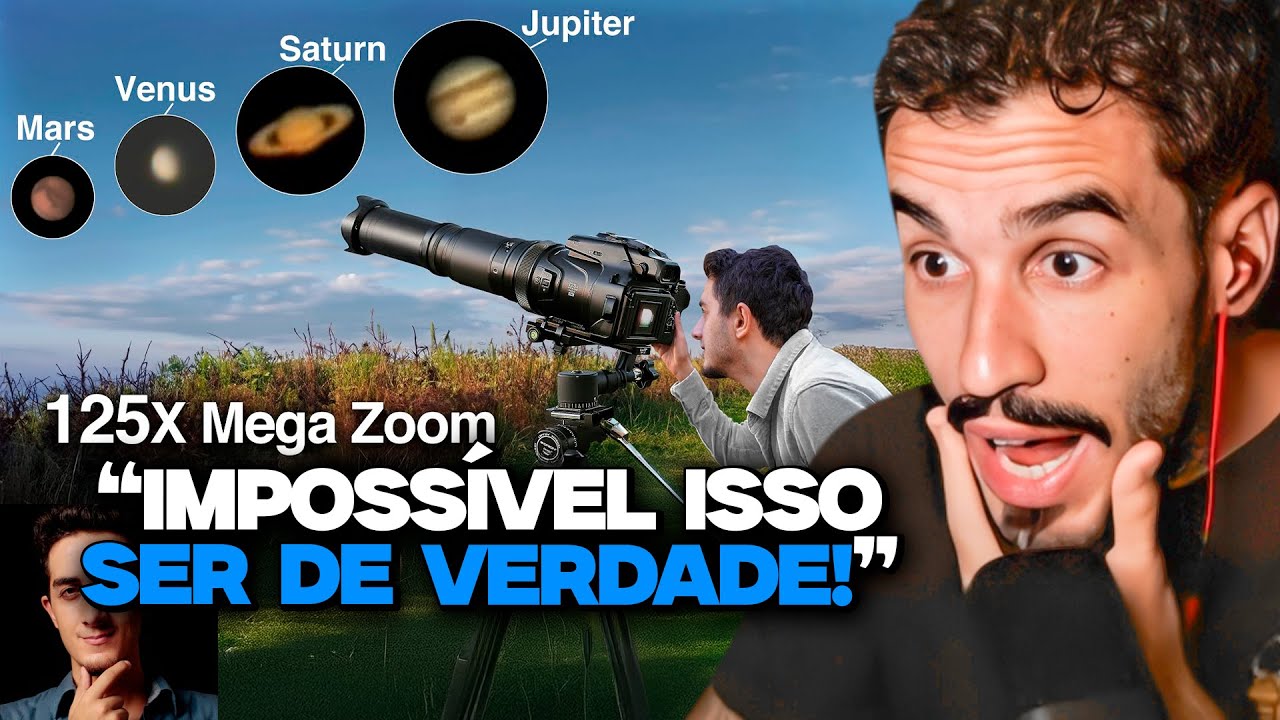 TESTANDO A CÂMERA COM O MAIOR ZOOM DO MUNDO! | REACT RUHI ÇENET