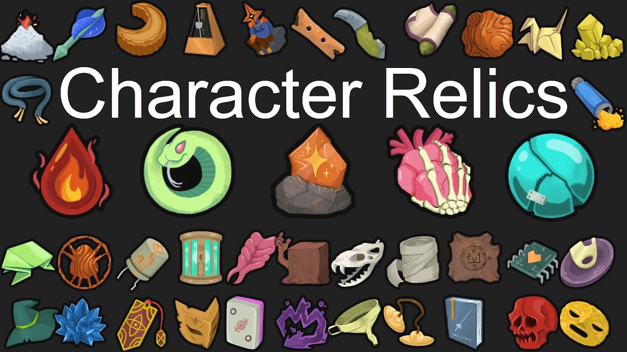 PowerPoint about 45 Character Relics in  Slay The Spire 2