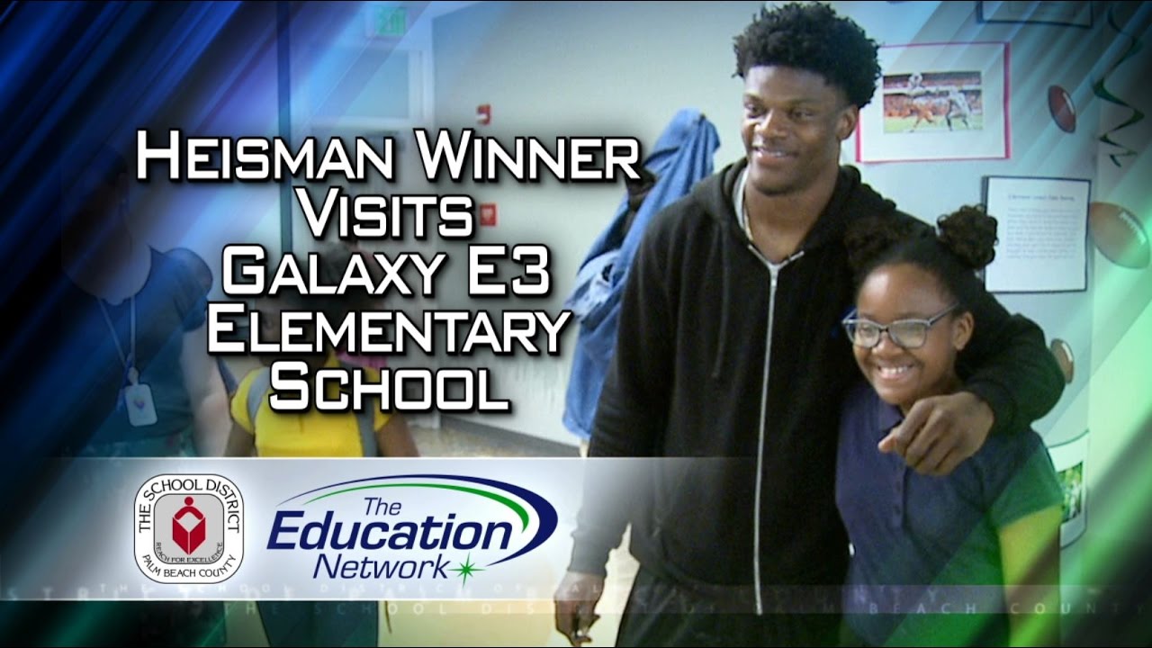 Heisman Winner Visits Galaxy E3 Elementary School