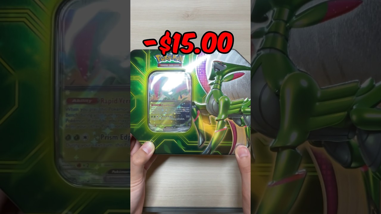 Paradox Clash (Iron Leaves ex) Tin Opening #pokemon #pokemoncards #twilightmasquerade