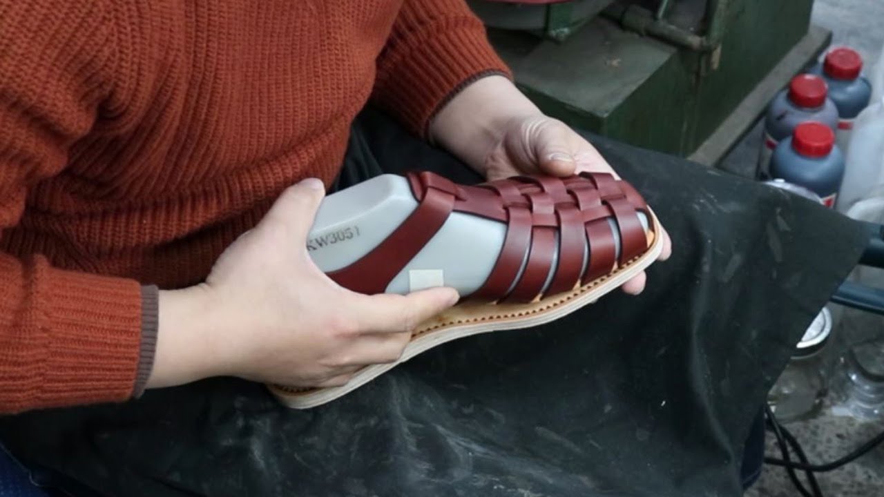 shoemaking / sandal making 컴피슈즈 성수동수제화 샌들 만들기