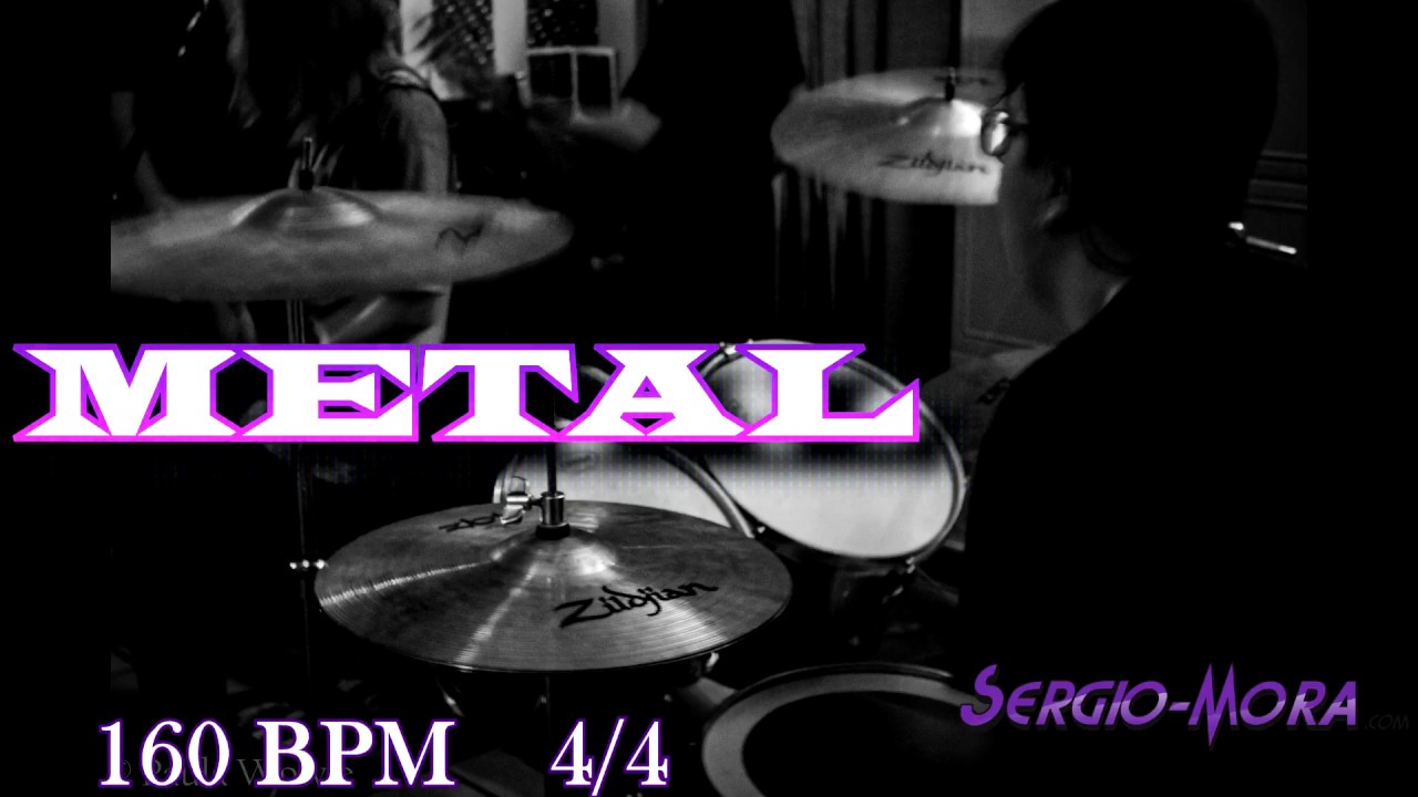 Drum track METAL 160 BPM