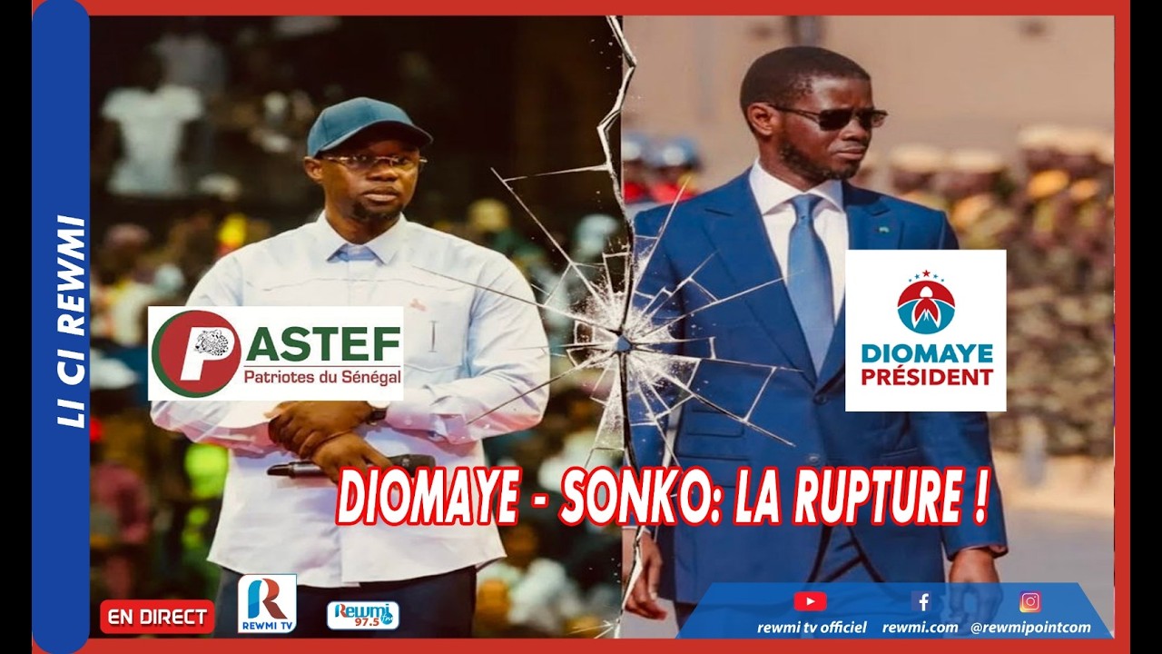 🛑🛑🛑DIOMAYE - SONKO: la rupture !