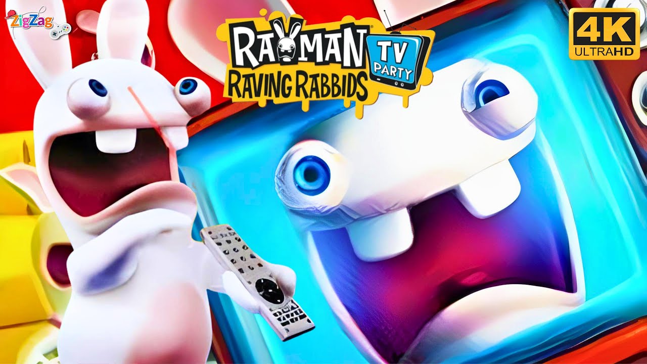 Rayman Raving Rabbids TV Party | Full Movie Game Completo | Wii 4K @ZigZagGamerPT