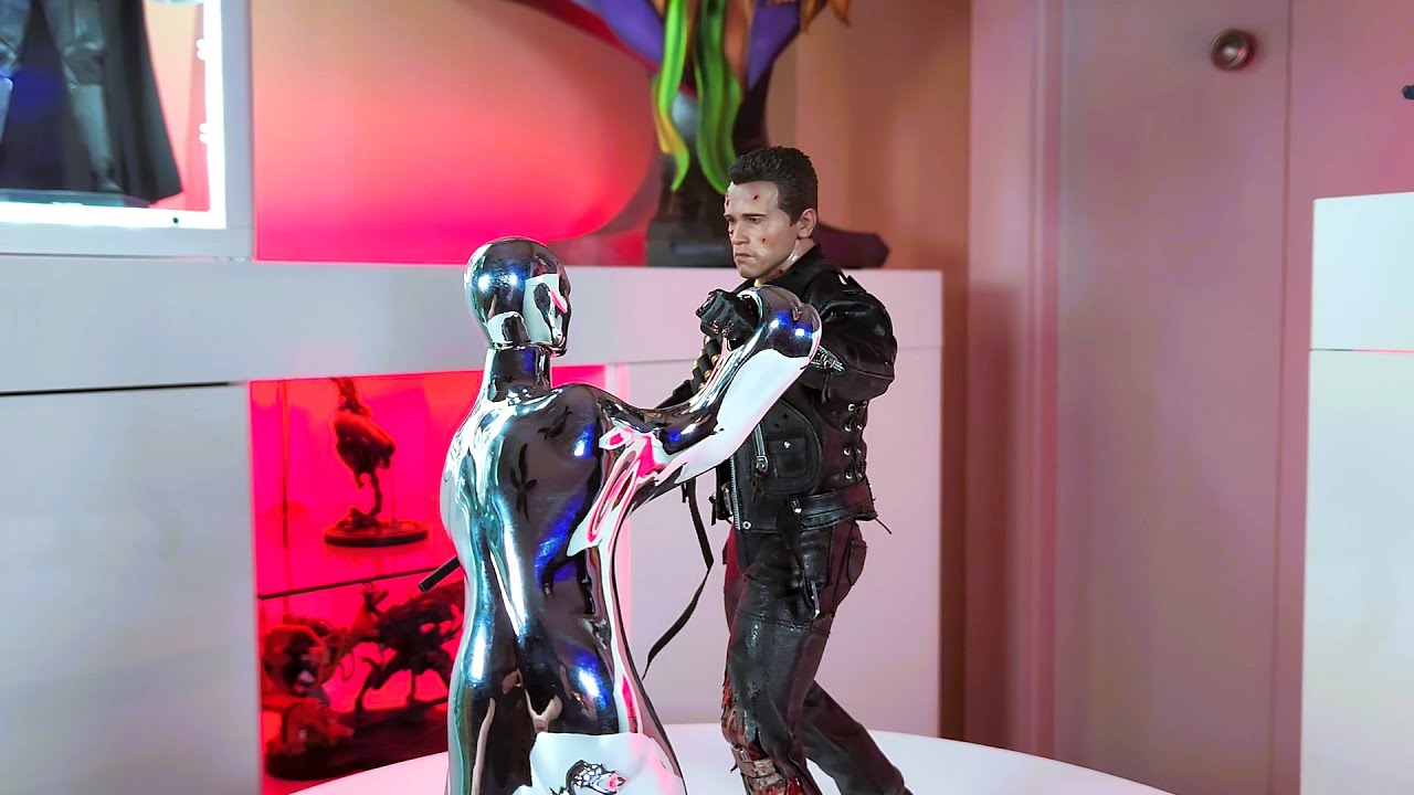 Hot Toys Terminator 2 T800 DX13 with T1000 - Judgment Day