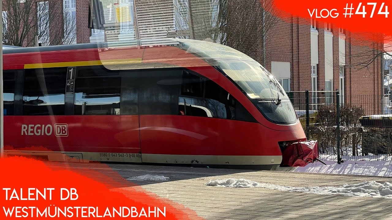 Im DB Talent auf der WESTMÜNSTERLANDBAHN | TripReport | Vlog 474