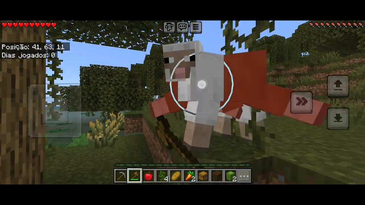 Jogando Minecraft bedrock