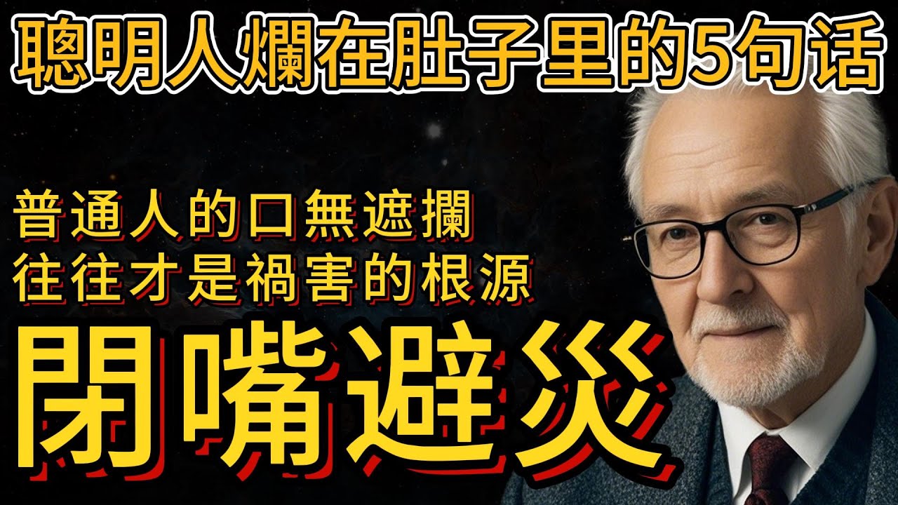 聰明人爛在肚子里的5句话，糊塗人才會逢人就說