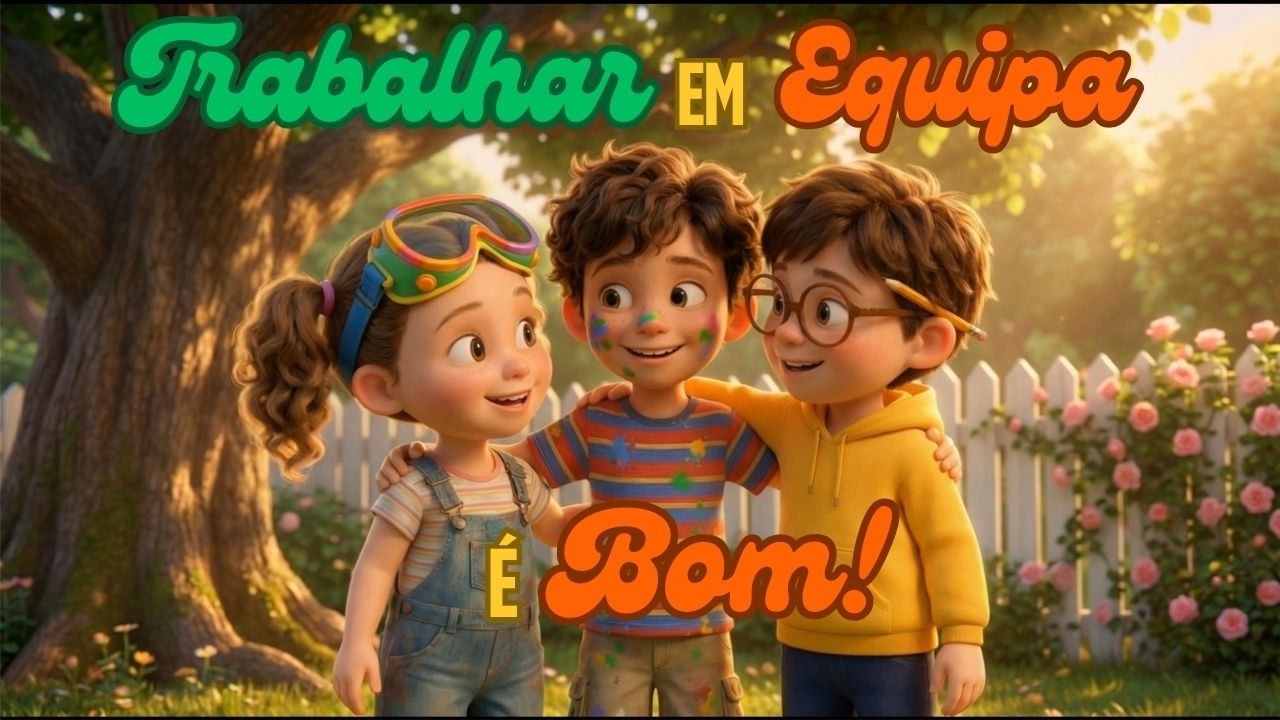 Juntos Somos Mais Fortes | Música Infantil sobre Trabalhar em Equipa 🤝 | Aprender Cantando