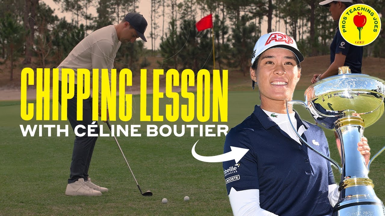How to Hit a Bump & Run Chip Shot with Céline Boutier | Pros Teaching Joes