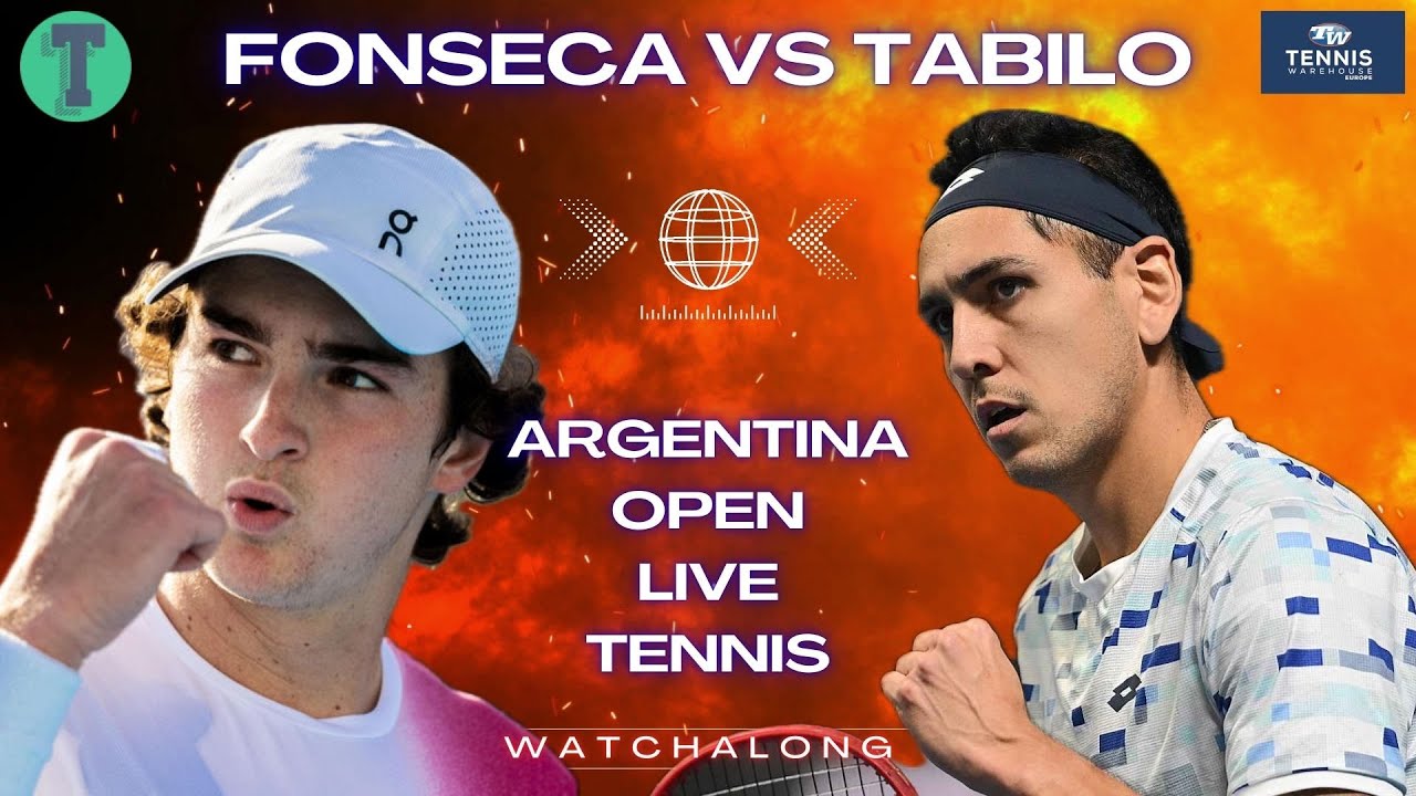 Joao Fonseca vs Alejandro Tabilo | Argentina Open 2026 | ATP Buenos Aires | LIVE TENNIS WATCHALONG