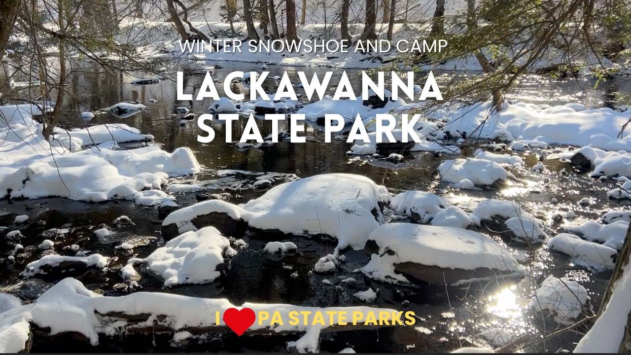 Lackawanna State Park Solo Snowshoe Winter Snow Hike February 2026
