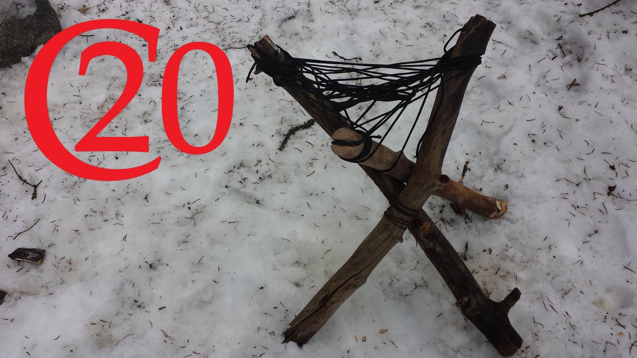 Making a Tripod Chair for Camp