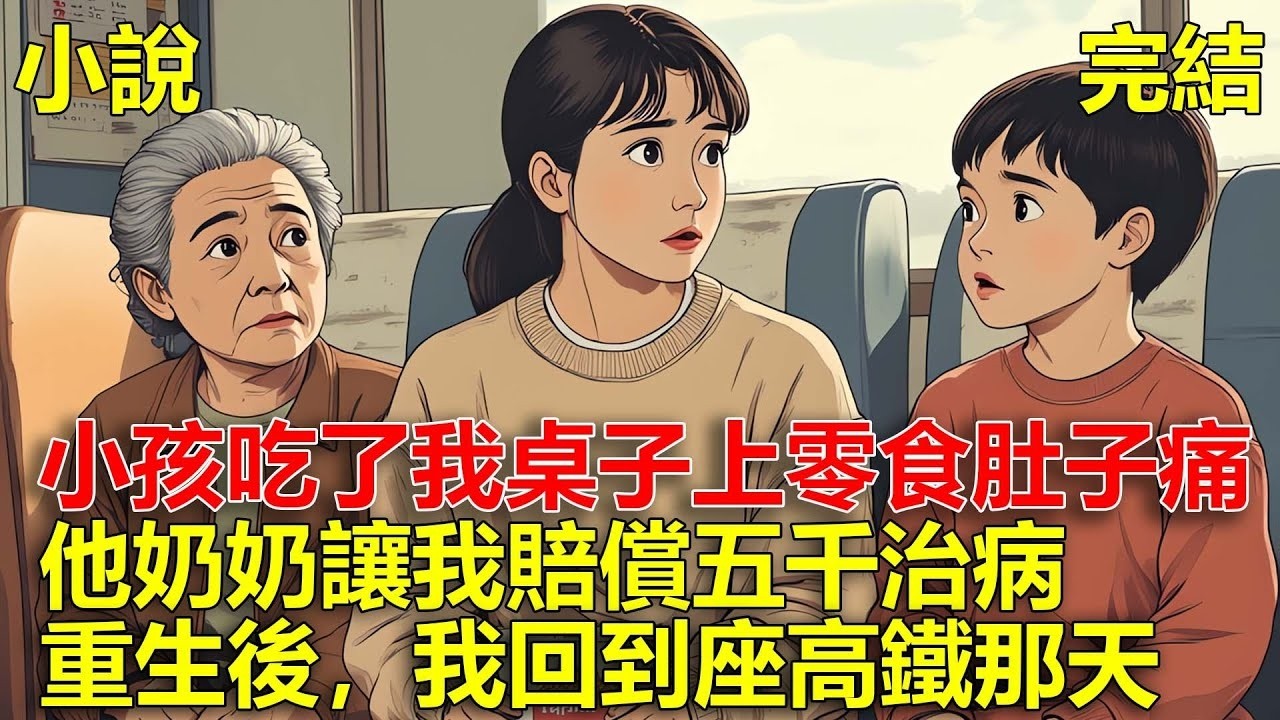 座高鐵回家，一個小孩吃了我桌子上的零食肚子痛，他奶奶讓我賠償五千治病，害我心臟病發作去世，重生後，我回到座高鐵那天！