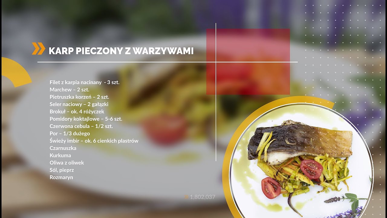 Karp pieczony z warzywami!