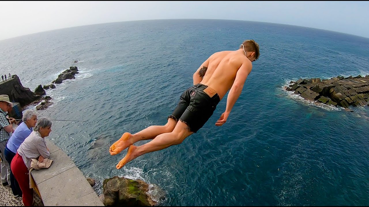 We travel to Madeira to Cliff Jump | Brodeira part one