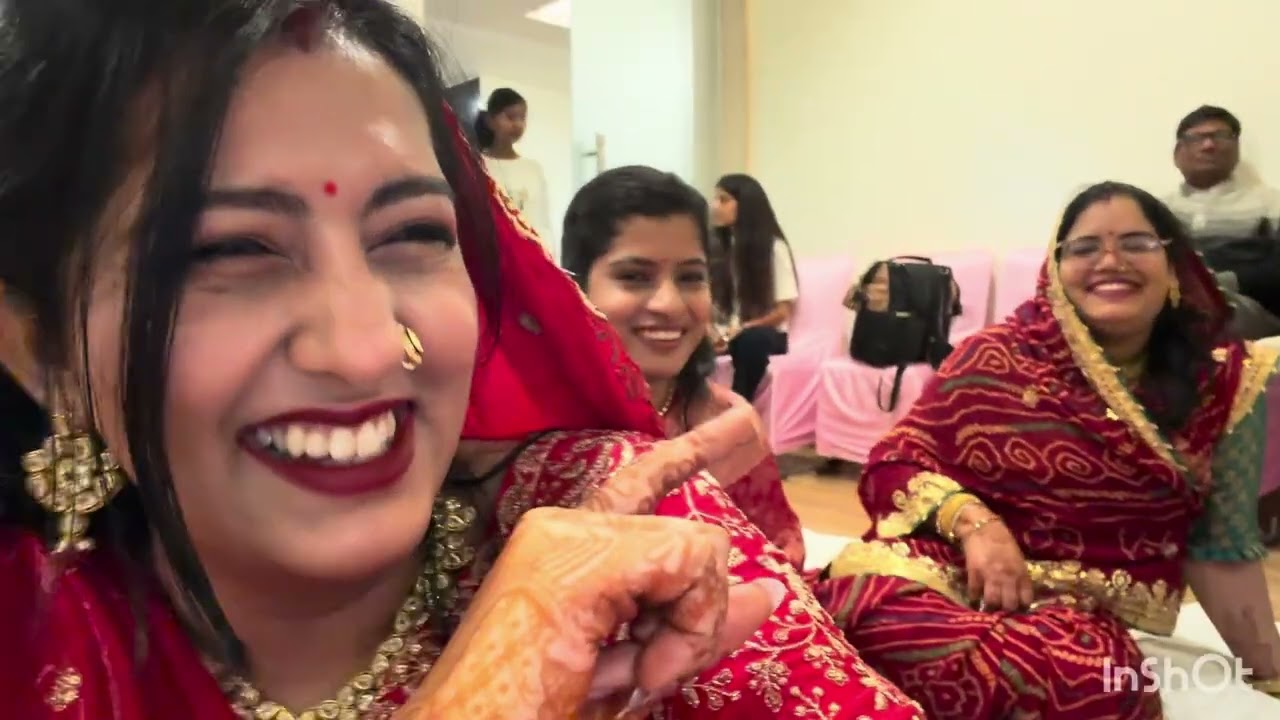 Ghar ki Shadi Vlog Day-1 Ganesh pujan | family | geet | Devar ki shadi 🎊💃🎉