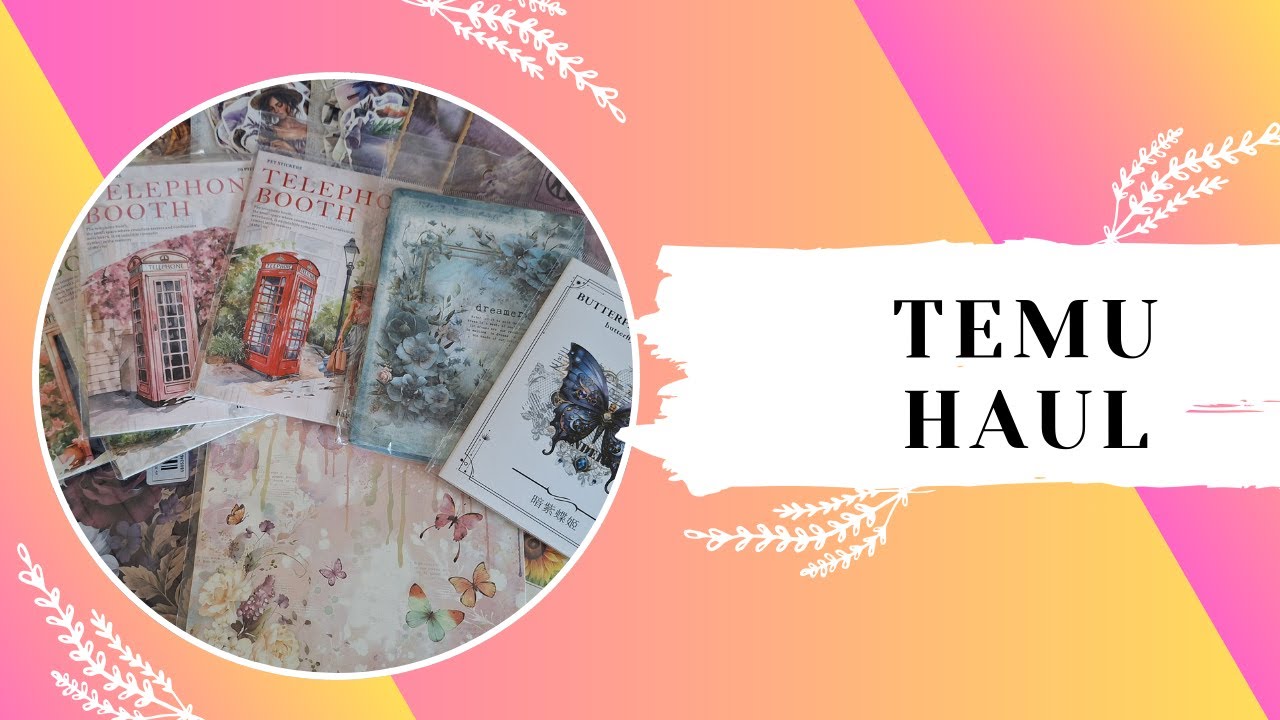 #Temu Haul / Journaling / Sticker und Papiere