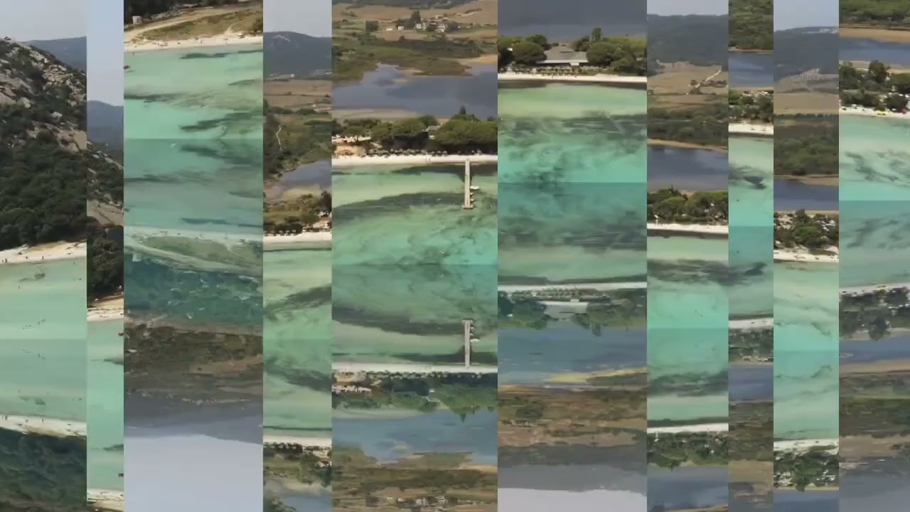 La Corse (plage) vue du ciel