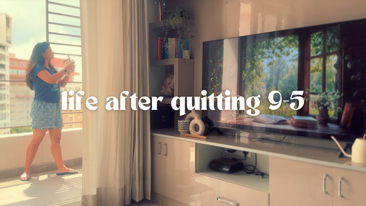 Life without a 9-5 job in India | editing videos, kdrama, making salad, books, workout, slow days