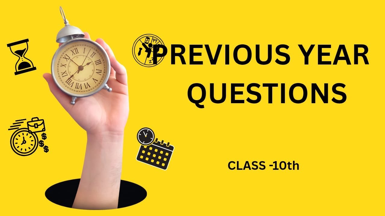 Previous Year Paper  Class 10th I Revision Series I