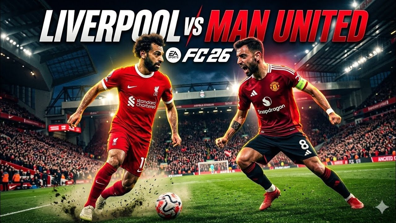 Liverpool vs Man United 🔥 FC 26 Cinematic Gameplay #fc26 #eafc #liverpool #manunited