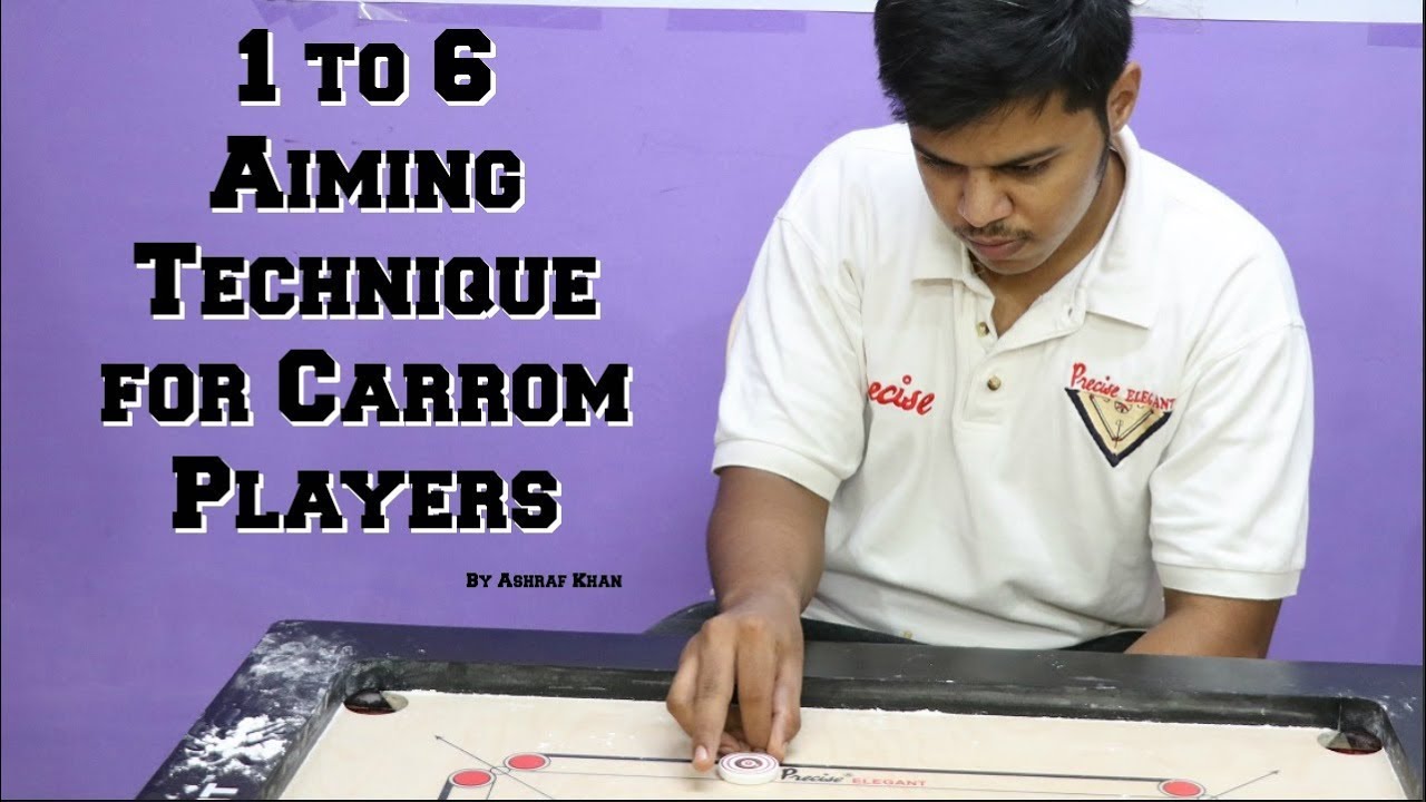 Hindi Carrom Coaching EP04 | 1 To 6 Aiming Technique of Carrom