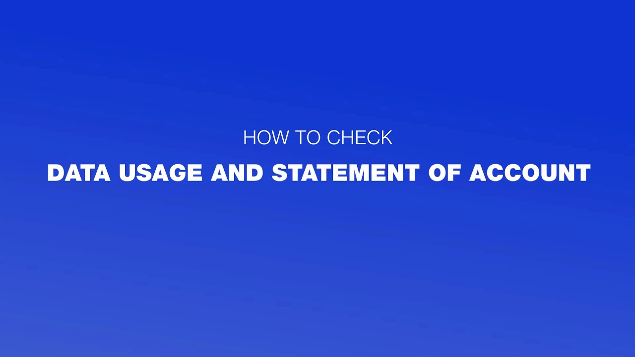 How to Check Data Usage and Statement Of Account for your JioFiber Account - Rel_Full-HD