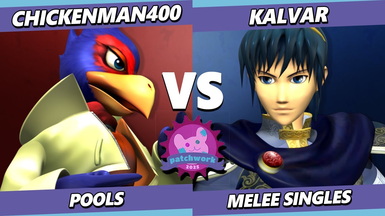 Patchwork 2025 - Chickenman400 (Falco) Vs. Kalvar (Marth) Smash Melee - SSBM