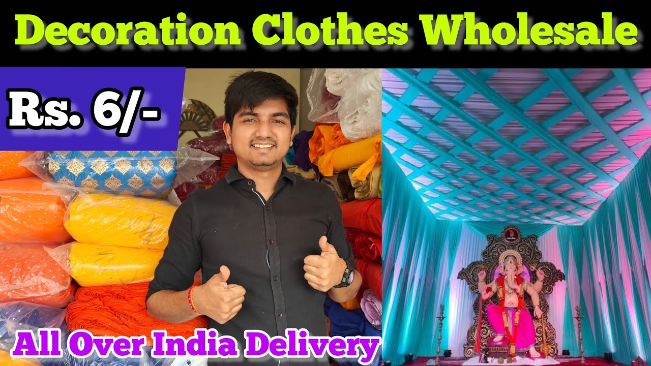 Decoration Clothes Wholesale Market in Hyderabad|| VNK ideas 