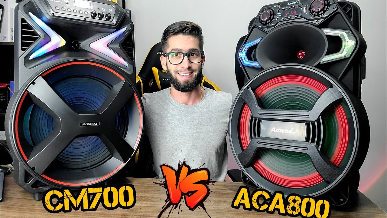 MONDIAL CM-700 Vs AMVOX ACA 800: Qual é a melhor Caixa Amplificada MULTIUSO? (Comparativo)