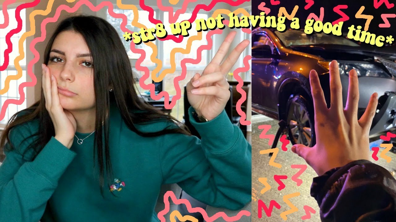 the most whack first day of college vlog ever ft. my car accident lol