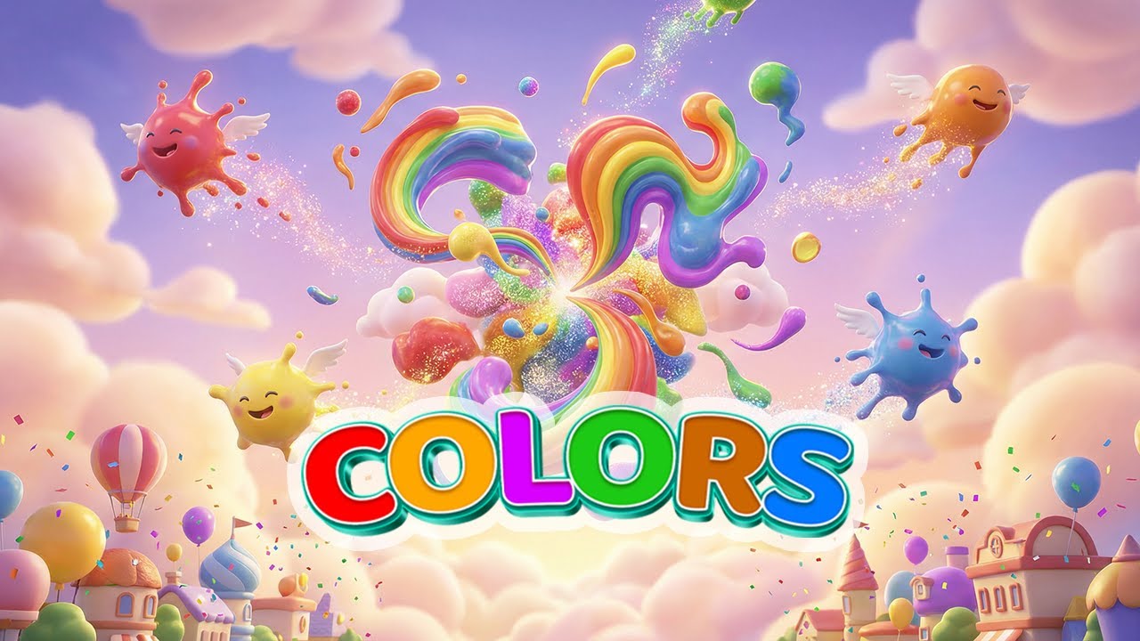 İngilizce Renkleri Öğreniyorum | 25 Renk + Açık Koyu Tonlar + Oyun + Şarkı 🌈