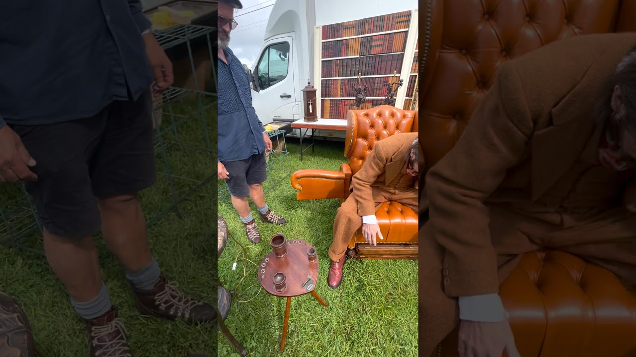 Antique Wingback Leather Chair, Atters Explores at Ardingly Antiques Fair