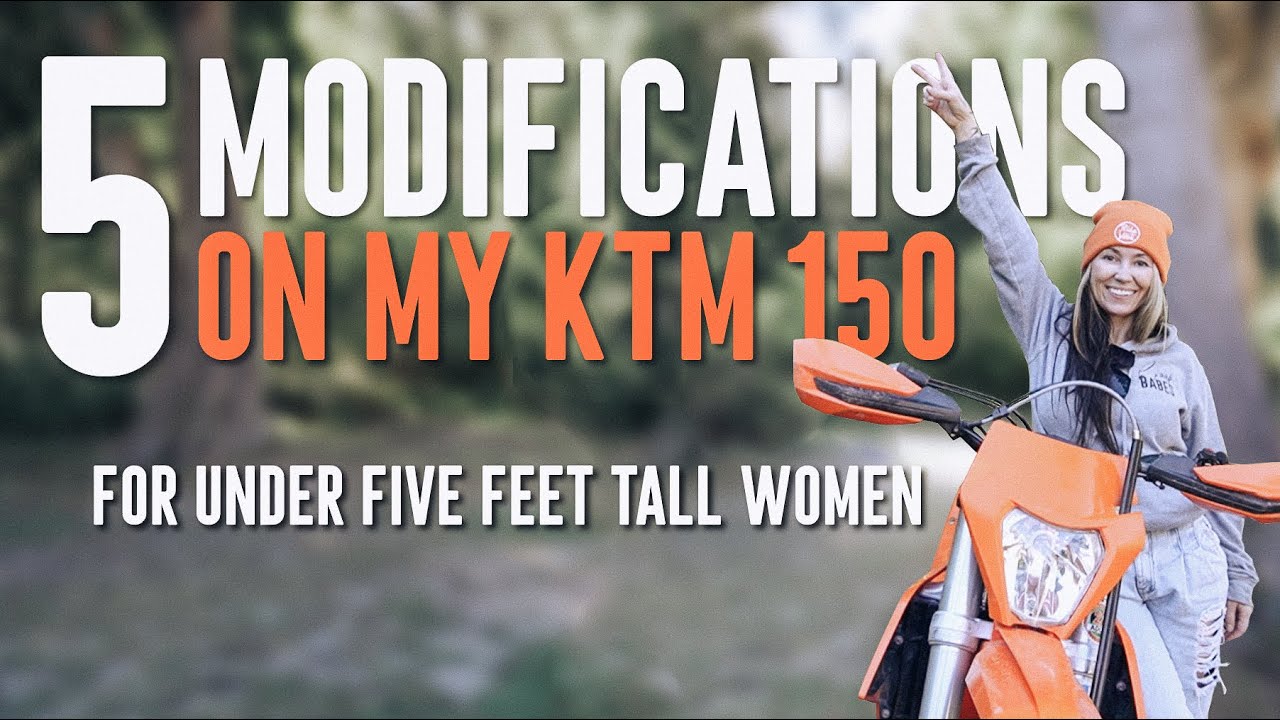 Модификации KTM 150 XCW, которые стоит рассмотреть, если ваш рост чуть ниже пяти футов