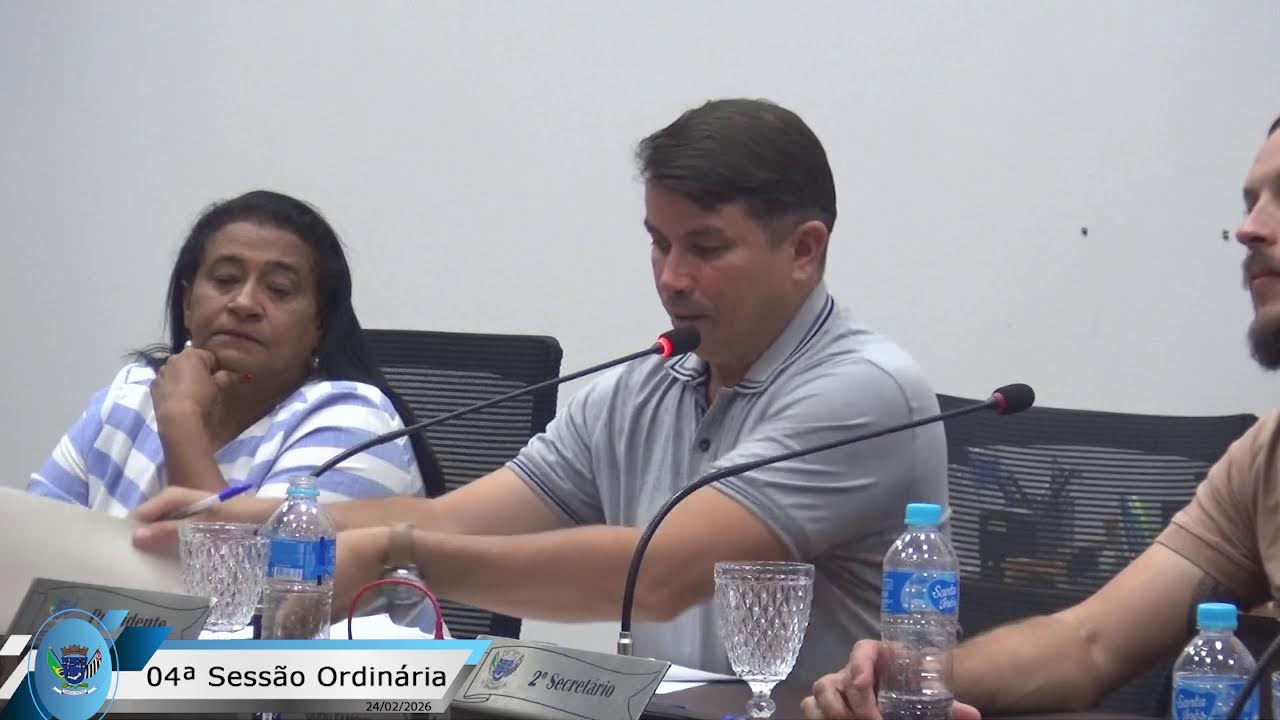 04ª Sessão ordinária  da  Câmara Municipal de Álvares Machado - SP