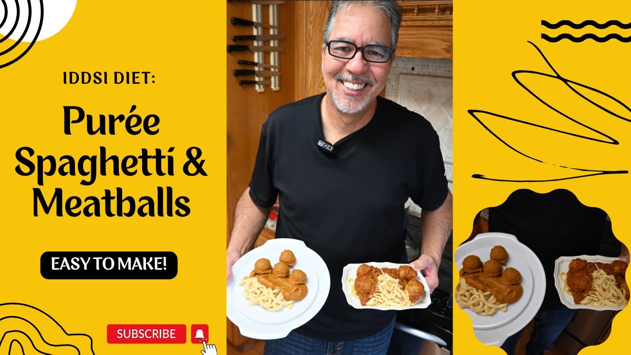 Dysphagia Diet Challenge: IDDSI Purée Spaghetti & Meatballs!