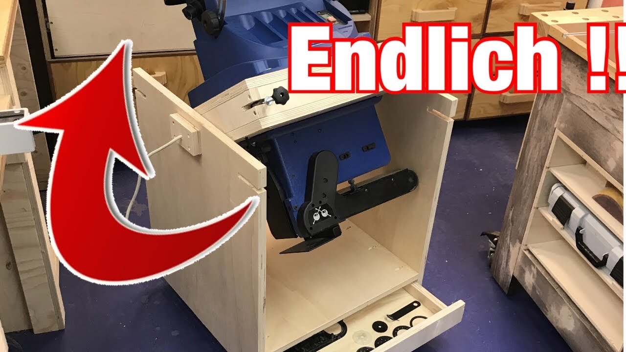 Mobiler Flip Top Schrank für zwei Maschinen ! Ordnung in der Werkstatt