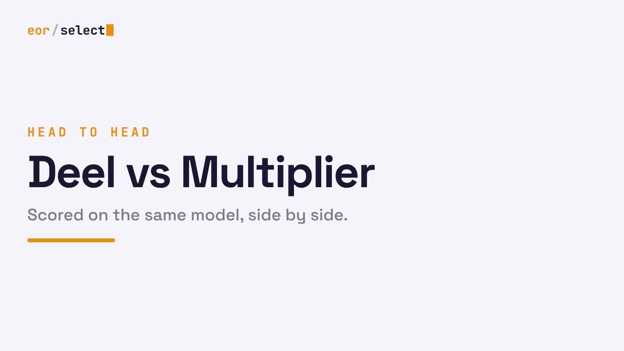 Deel vs Multiplier 2026: EOR Pricing, Coverage & Verdict Compared