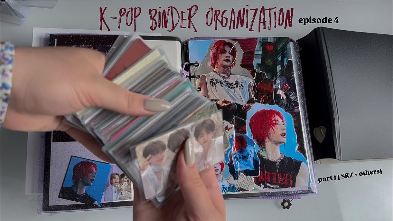 организация биндеров с кпоп картами Stray Kids & Хенджина || k-pop binder organization № 4 pt.1