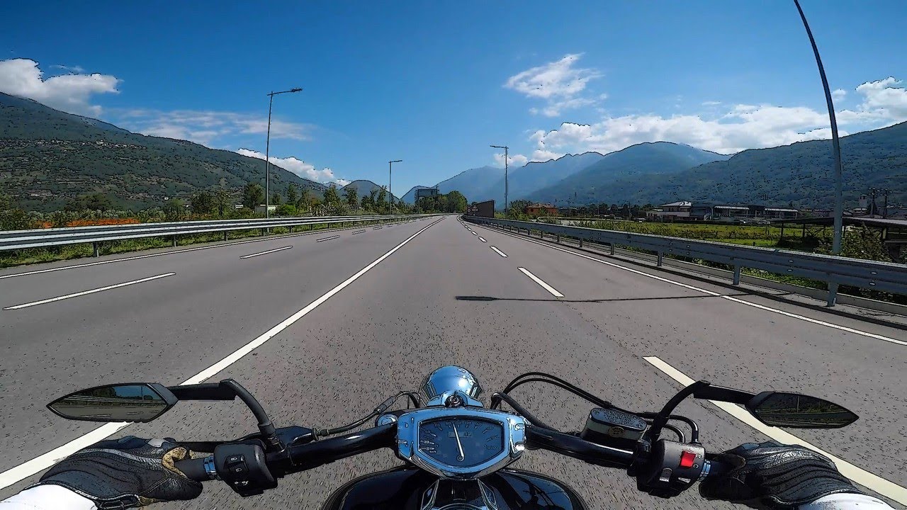Valtellina valley ride (part 1/3) - Colico to Sondrio - Italy - road SS 38