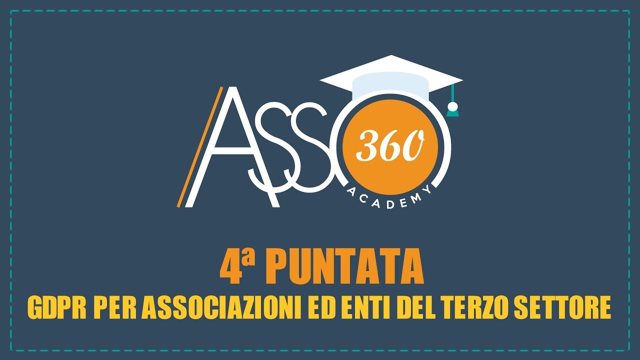 GDPR per Associazioni e Enti del Terzo Settore