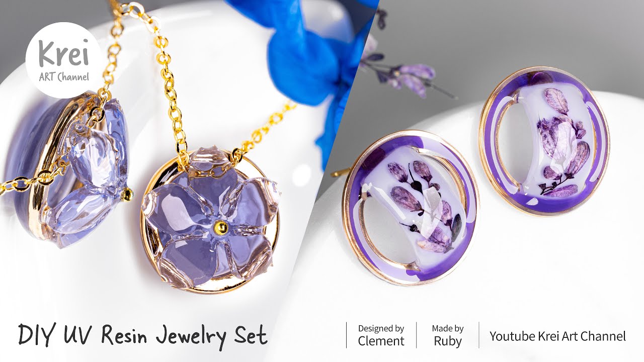 【UVレジン】DIY 紫の花の魔法のコレクション〜♪ UV Resin The Magical Collection of Purple Flowers!!