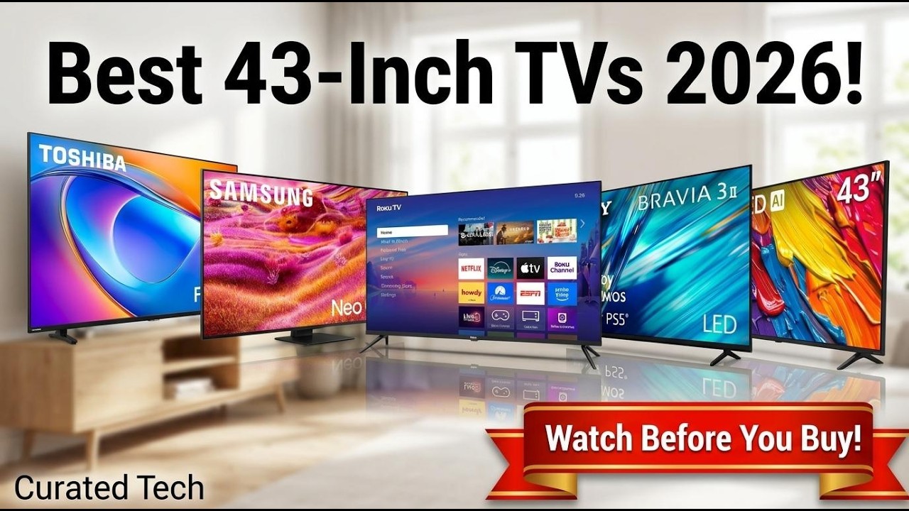 【2026】Best 43 Inch TV & 4K Smart TV: TOP 5 Comparison!