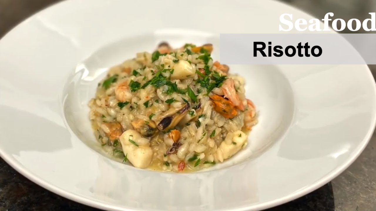 Como fazer Risoto com frutos-do-mar | How to make Seafood Risoto.