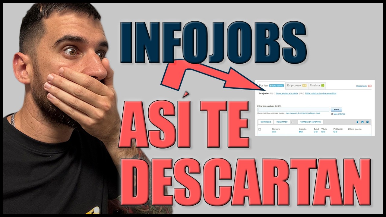 Los SECRETOS de InfoJobs | Así es DESDE DENTRO | Cómo te descartan, filtros automáticos EVÍTALOS ASÍ